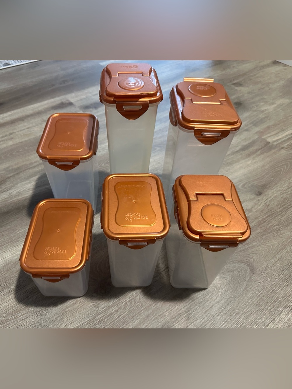 Set 6 Lock and Lock Kitchen Canister Set